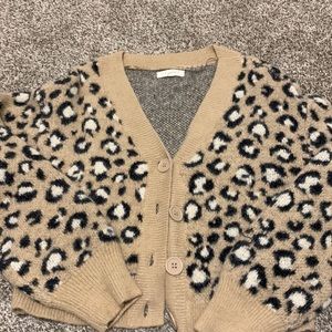 LA Hearts animal print sweater S